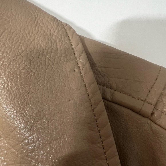 Tan Blank NYC vegan leather jacket - Picture 3 of 6